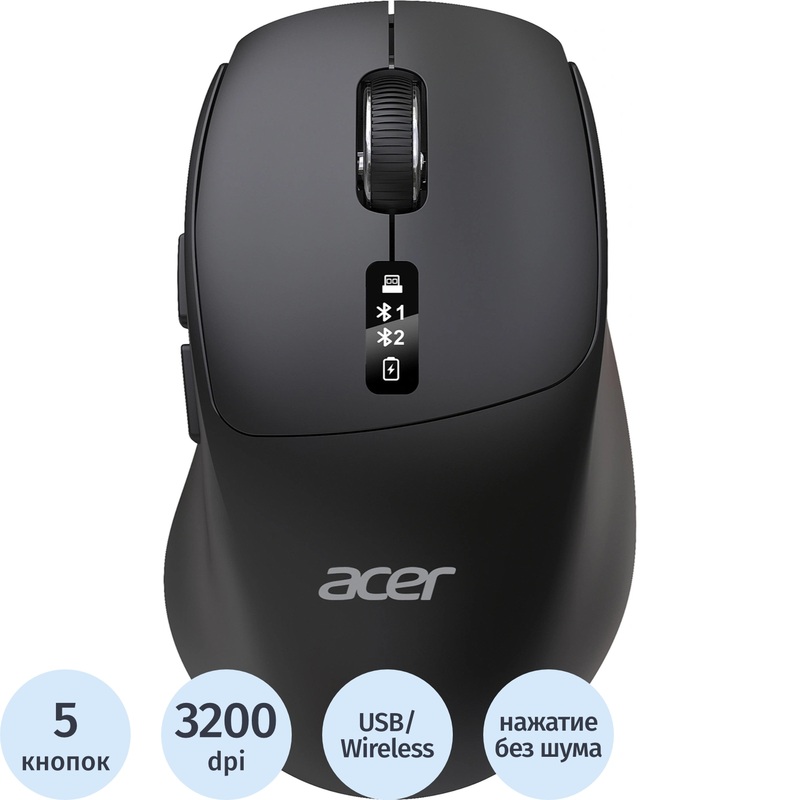 Изображение товара Мышь беспроводная Acer OMR503 чёрная (ZL.MCE11.01B) Изображение товара Мышь беспроводная Acer OMR503 чёрная (ZL.MCE11.01B)