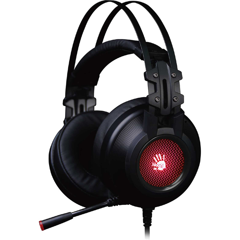 Изображение товара Гарнитура проводная A4Tech Bloody G525 черная с объемным звуком и подсветкой