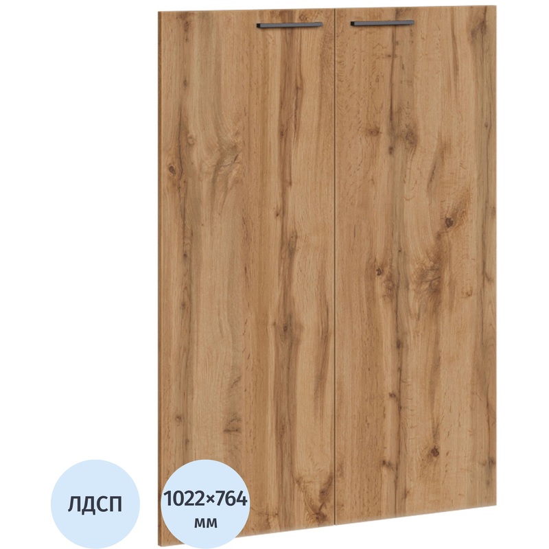 Изображение товара Двери низкие Easy to lead K-Loft из ЛДСП, цвет дуб натуральный