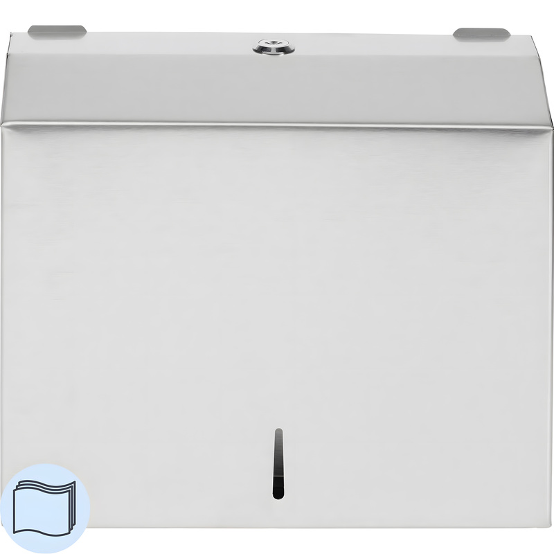 Изображение товара Диспенсер для полотенец листовых TOPFORT серебристый