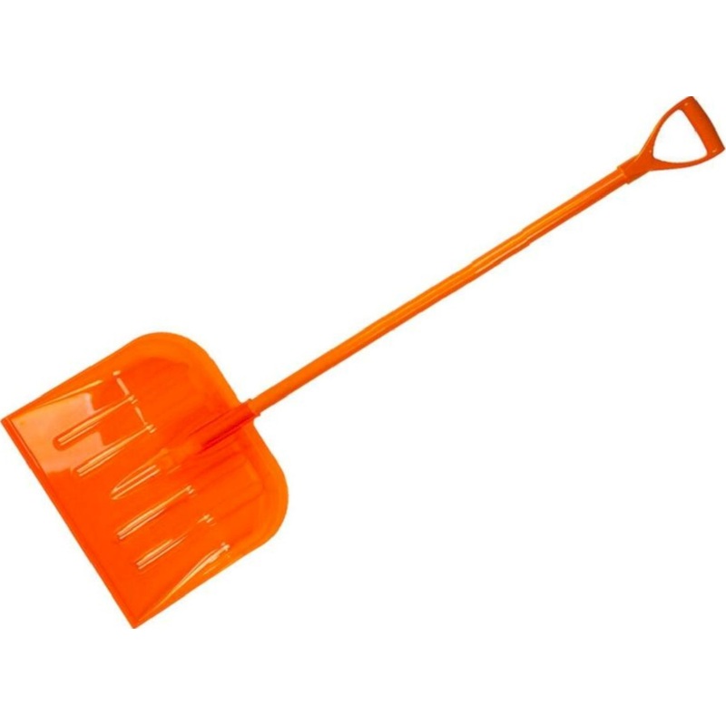 Изображение товара Лопата для уборки снега РусТрейд стеклопластик (фибергласс) 40x45 см с черенком 100 см (облегченная)