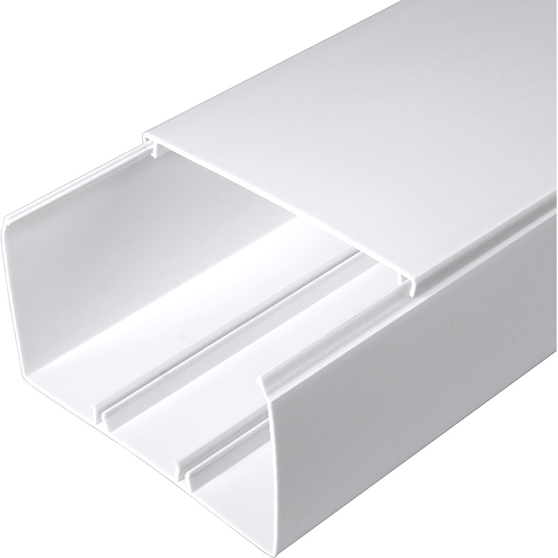 Изображение товара Кабель-канал магистральный ПВХ 60х100 мм 2 м белый двойной замок