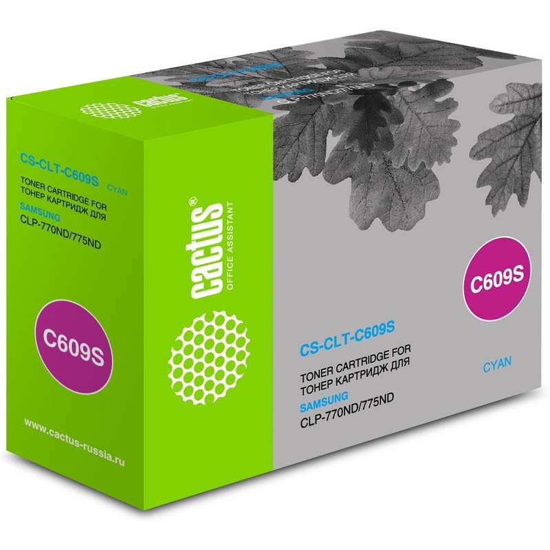 Изображение товара Лазерный картридж Cactus CS-CLT-C609S для Kyocera голубой совместимый 7000 страниц