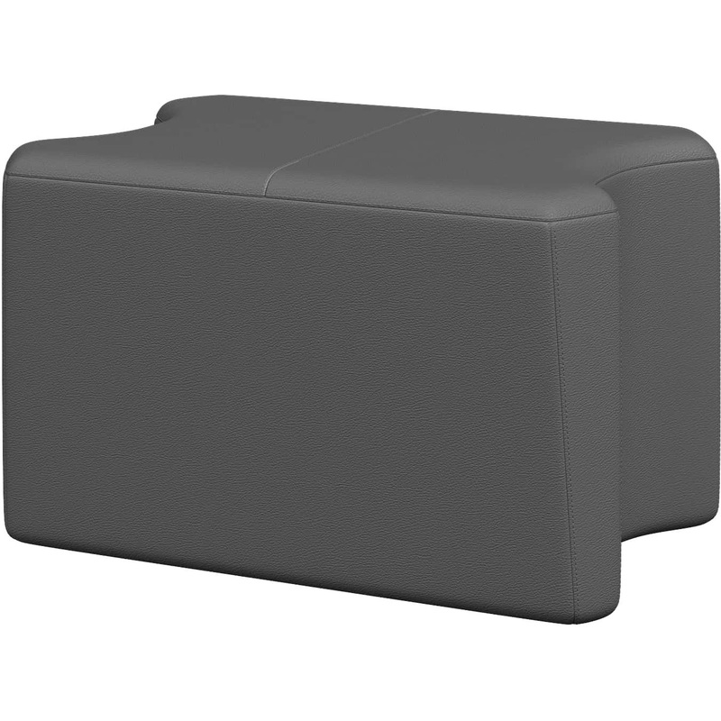 Изображение товара Модуль прямой Молекула Mol1 искусственная кожа серый компактный