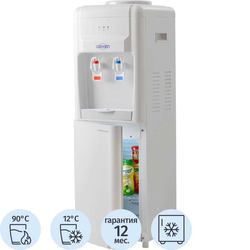 Изображение товара Кулер для воды Vatten V24WKB белый (нагрев и охлаждение)