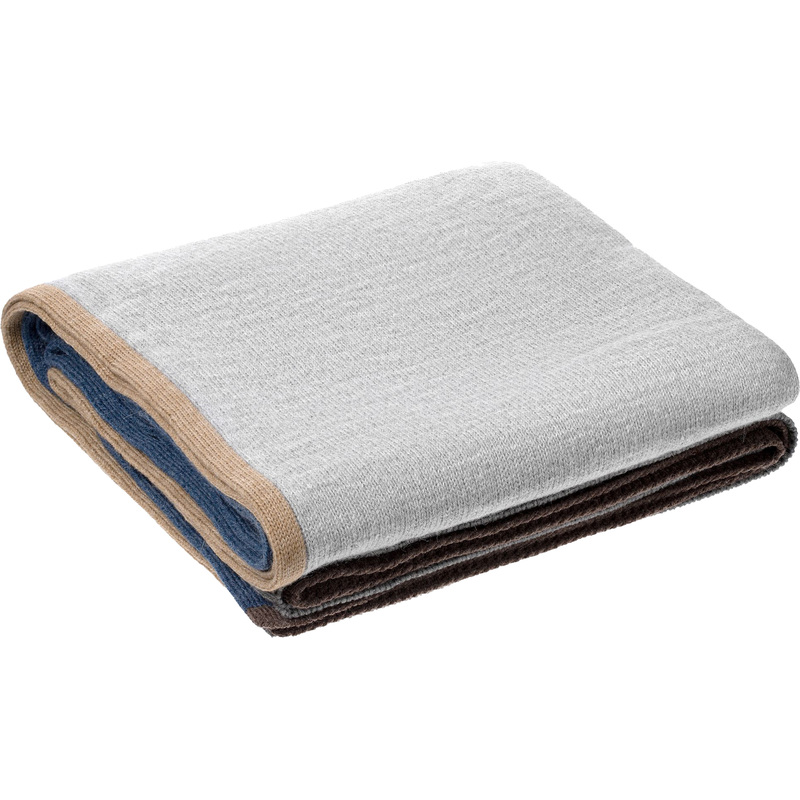 Изображение товара Плед Very Marque Frontier полушерсть 105x165 см светло-серого цвета комфортный для дома