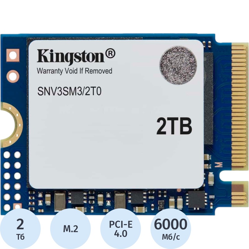 Изображение товара SSD накопитель Kingston NV3 2 ТБ (SNV3SM3/2T0) Изображение товара SSD накопитель Kingston NV3 2 ТБ (SNV3SM3/2T0)