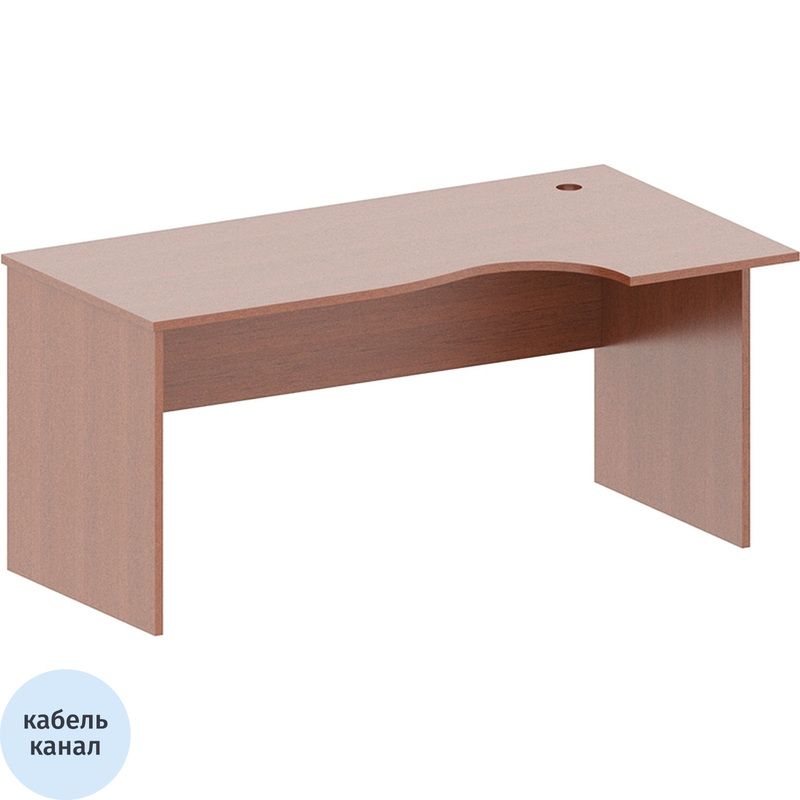 Изображение товара Стол эргономичный Монолит СМ6.3 правый орех гварнери 1600х900х750 мм