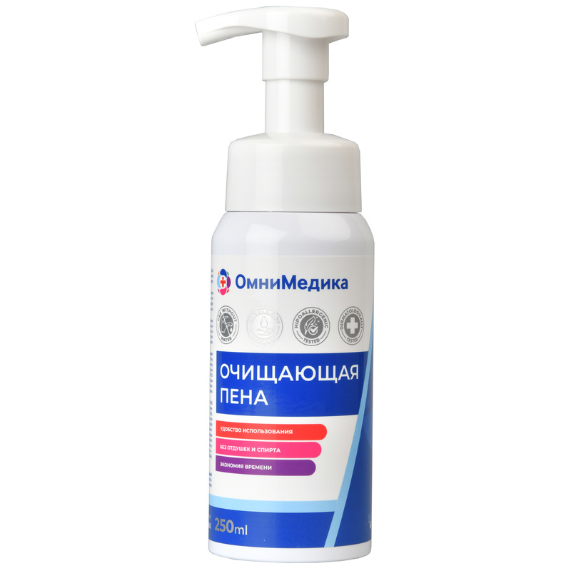 Изображение товара Очищающая пена ОмниМедика для ухода 250 мл