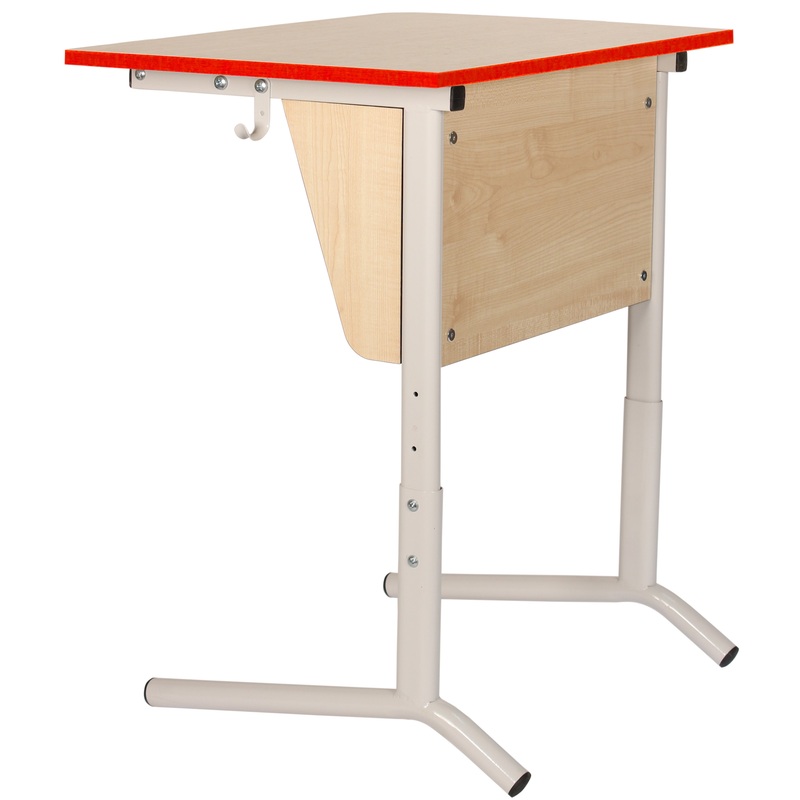 Изображение товара Ученический стол СУО-5Р регулируемый со столешницей бук серый каркас