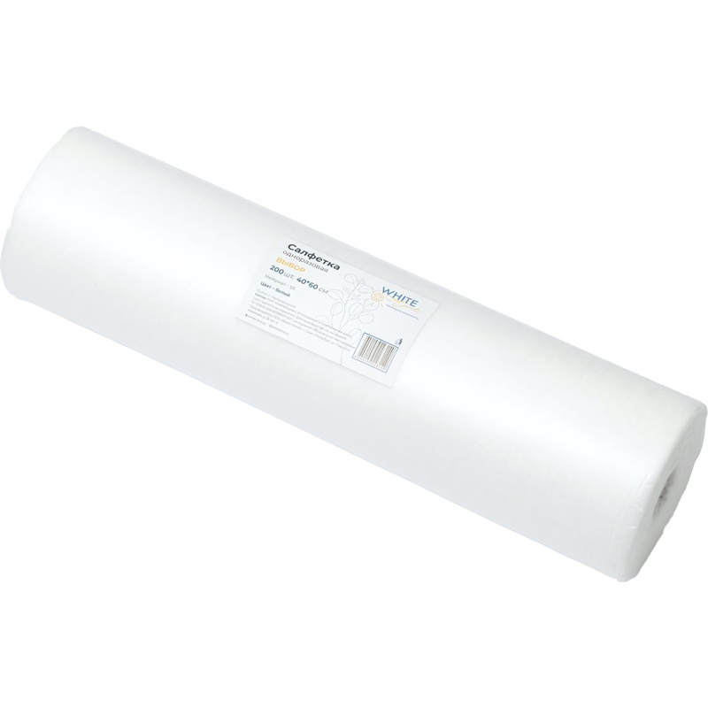 Изображение товара Одноразовые салфетки White line рулон 60x40 см 200 штук нестерильные