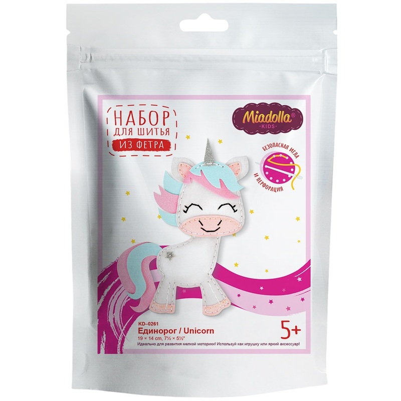 Изображение товара Набор для шитья игрушки Miadolla Единорог