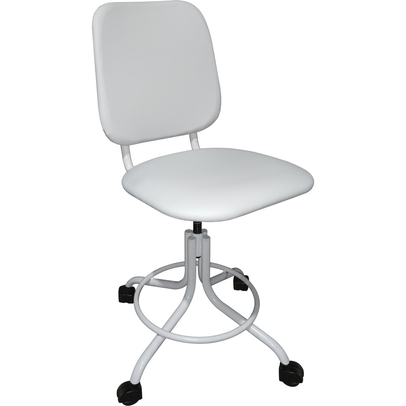 Изображение товара Кресло медицинское винтовое М101 белый (искусственная кожа)