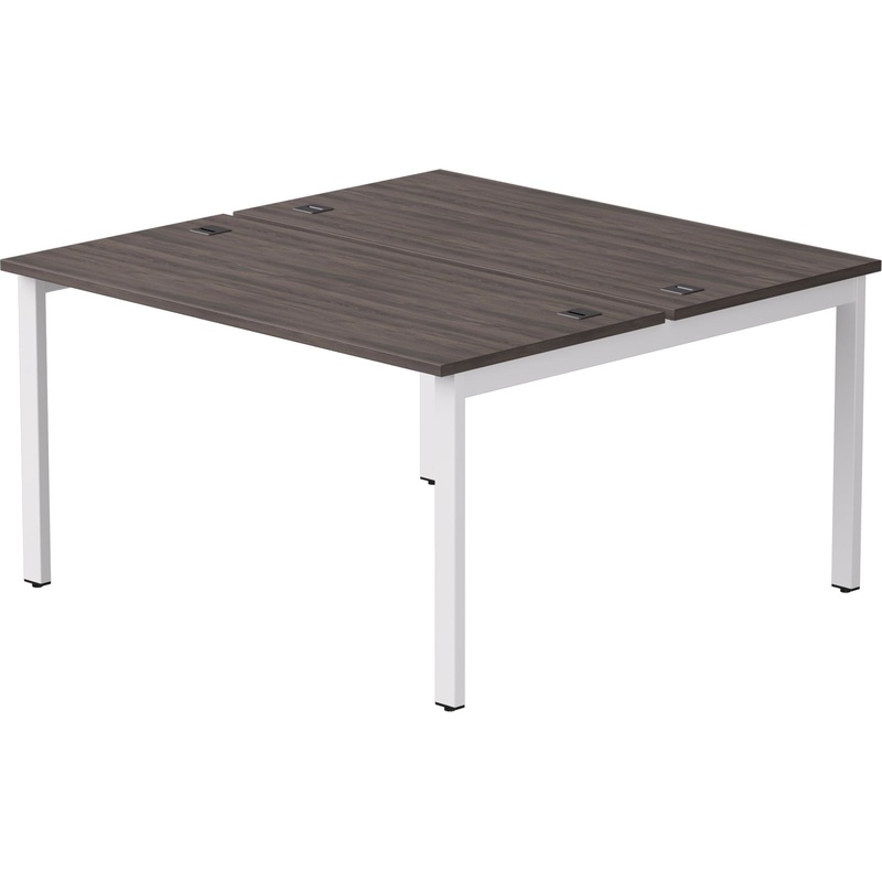 Изображение товара Рабочая станция EVO двухместная дуб пасадена белая 1380х1370х755 мм