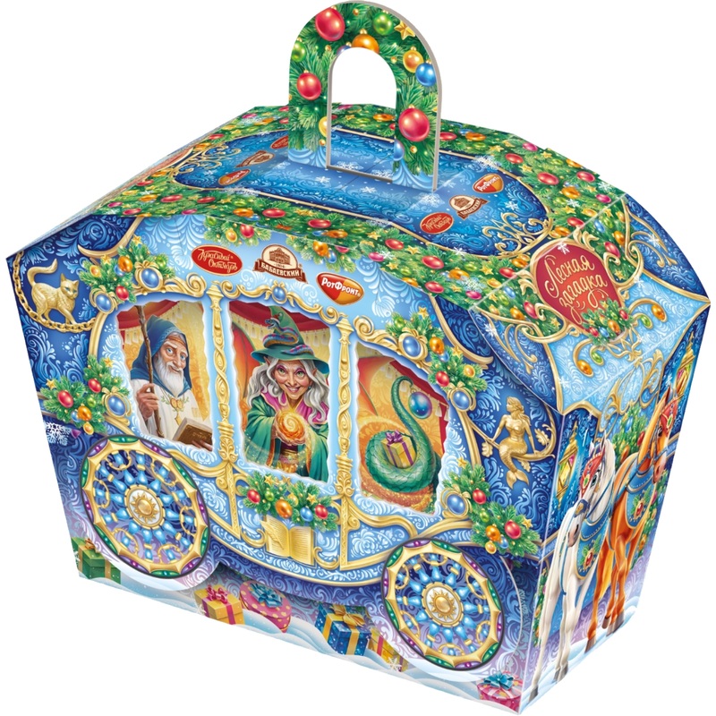 Изображение товара Новогодний сладкий подарок Объединенные кондитеры Лесная загадка 1000 г