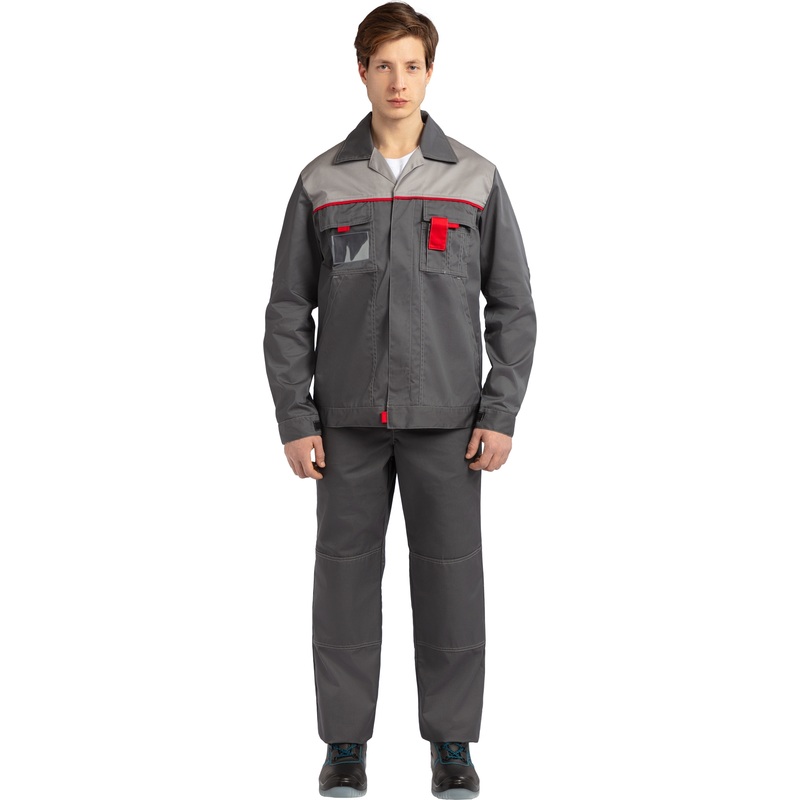 Изображение товара Рабочий летний мужской костюм л10-КБР из смесовой ткани, защита и комфорт