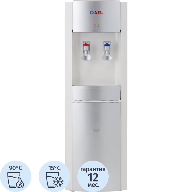Изображение товара Кулер для воды AEL LD-AEL-28 белый с нагревом и охлаждением