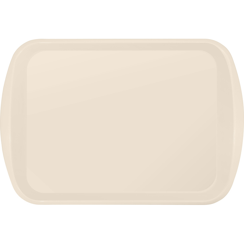 Изображение товара Поднос пластиковый 47х33х3 см с ручками бежевый