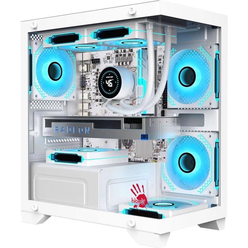 Изображение товара Корпус Bloody BD-CC103-WH белый для Micro-ATX с окном и защитой от пыли