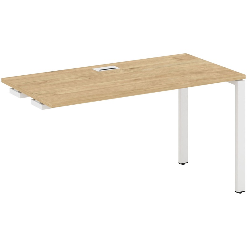 Изображение товара Стол-приставка SN-6P.OPRS-002 тиквуд светлый/белый 1180x600x750 мм