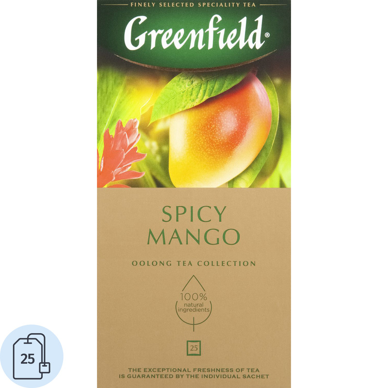 Изображение товара Чай улун Greenfield Spicy Mango 25 пакетиков