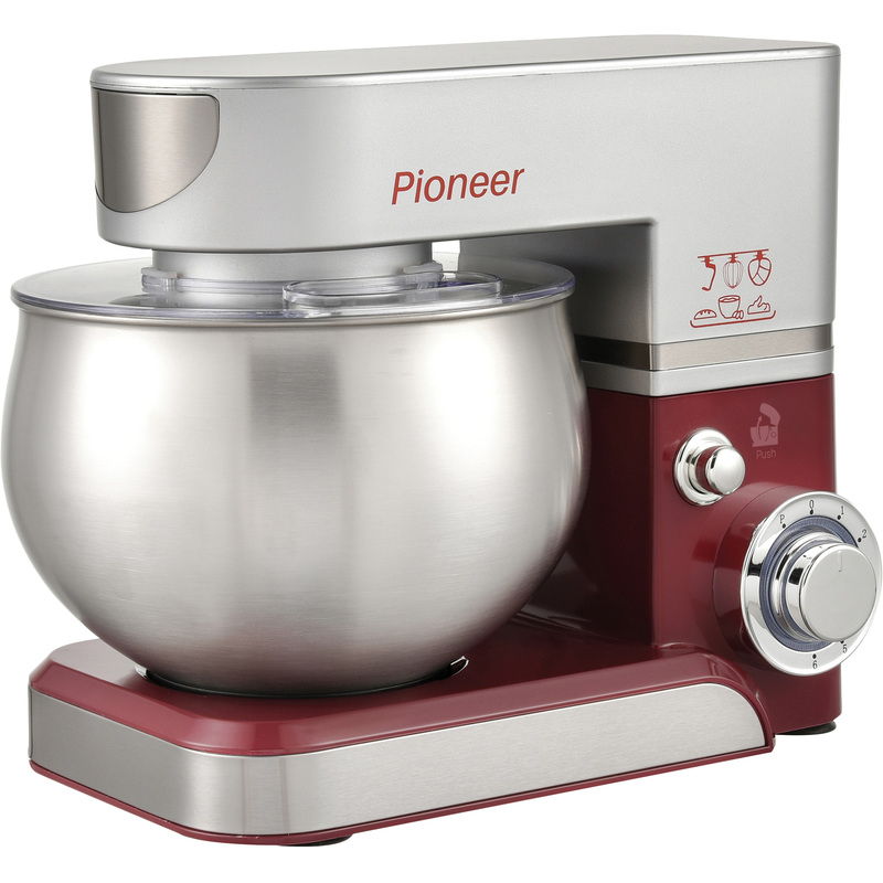 Изображение товара Миксер Pioneer MX322 красный мощный планетарный 6 скоростей