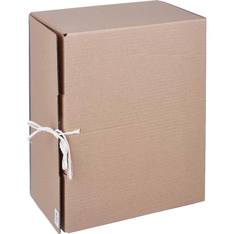 Изображение товара Короб архивный гофрокартон на 2-х завязках 380x283x170 мм