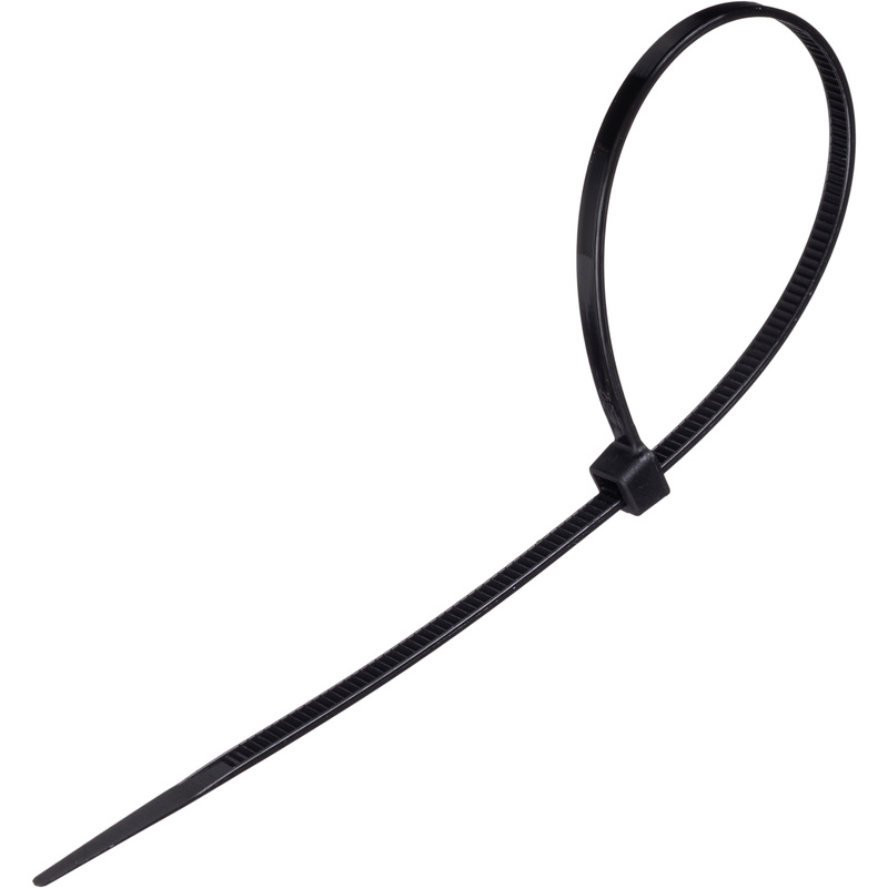 Изображение товара Стяжка BigTech 200x3.6 мм чёрная 100 штук в упаковке