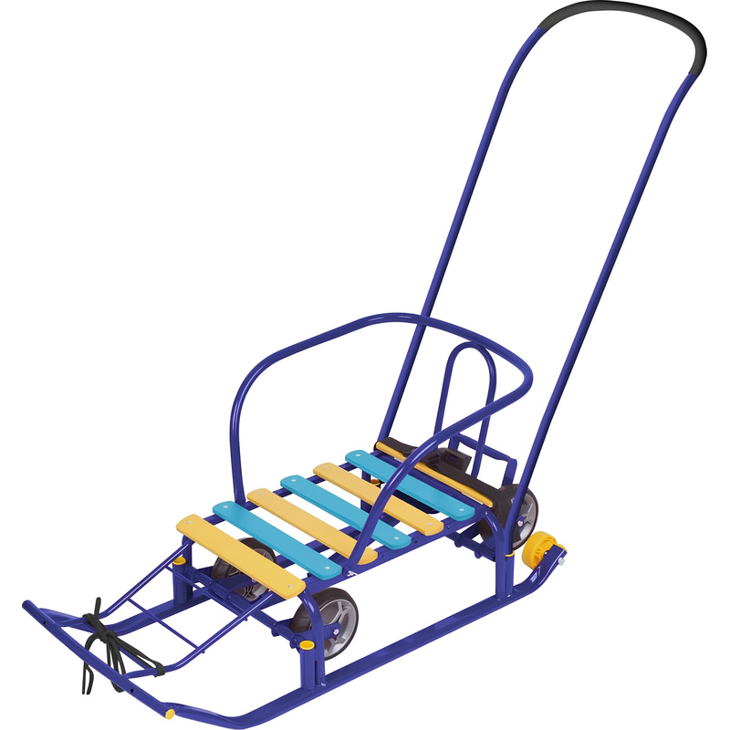 Изображение товара Санки Nika Тимка 5 синие для детей от 2 до 8 лет