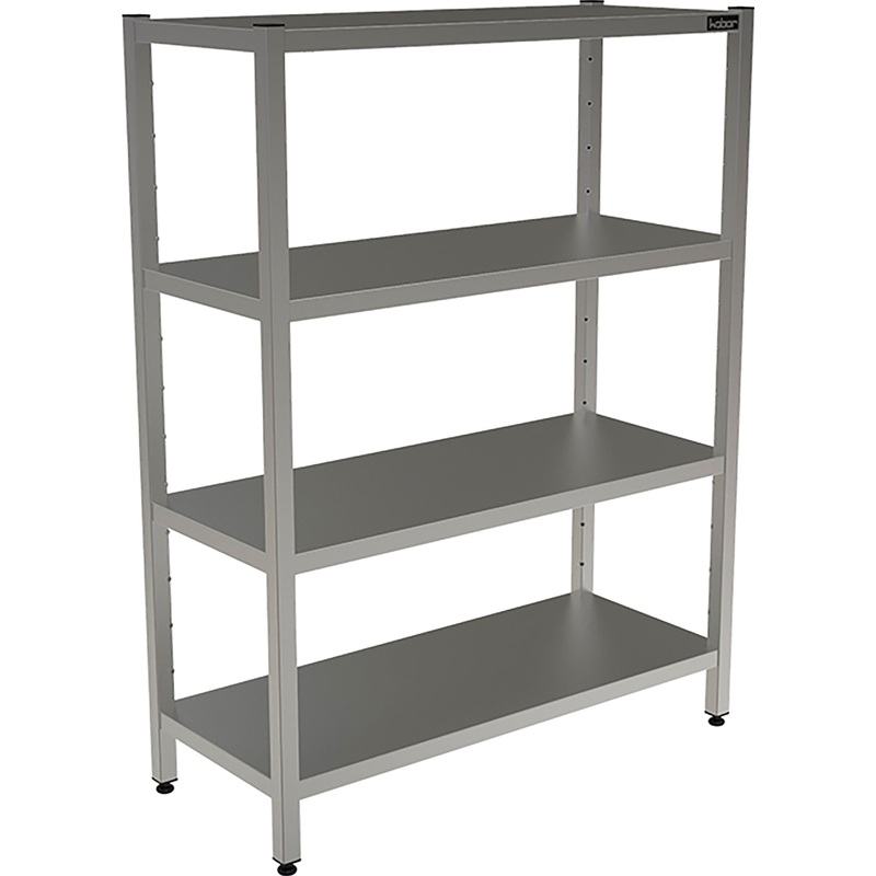 Изображение товара Металлический стеллаж Кобор СКТР-120/40 4 полки нержавейка сборный Россия
