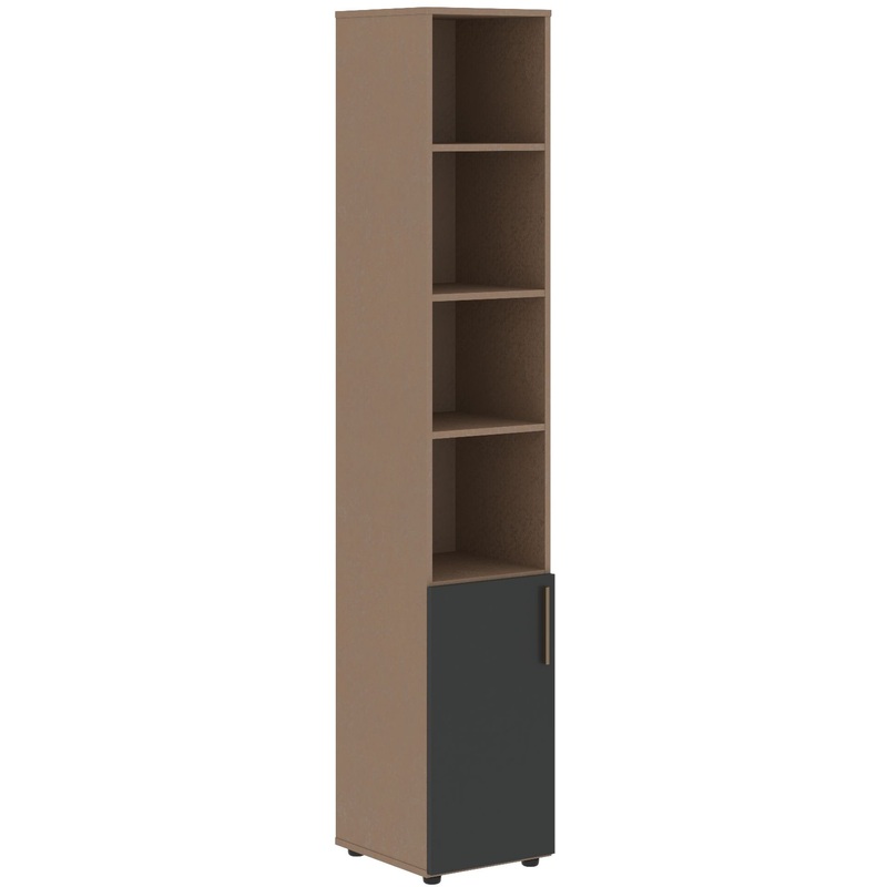 Изображение товара Шкаф для документов Velion VHCS 40.5 кобра яшма черный офисный высокие узкий