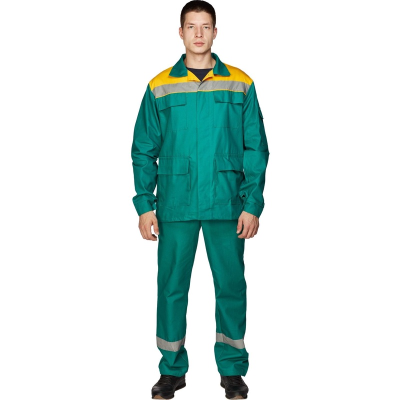 Изображение товара Мужской летний рабочий костюм л05-КБР из саржи с защитными свойствами