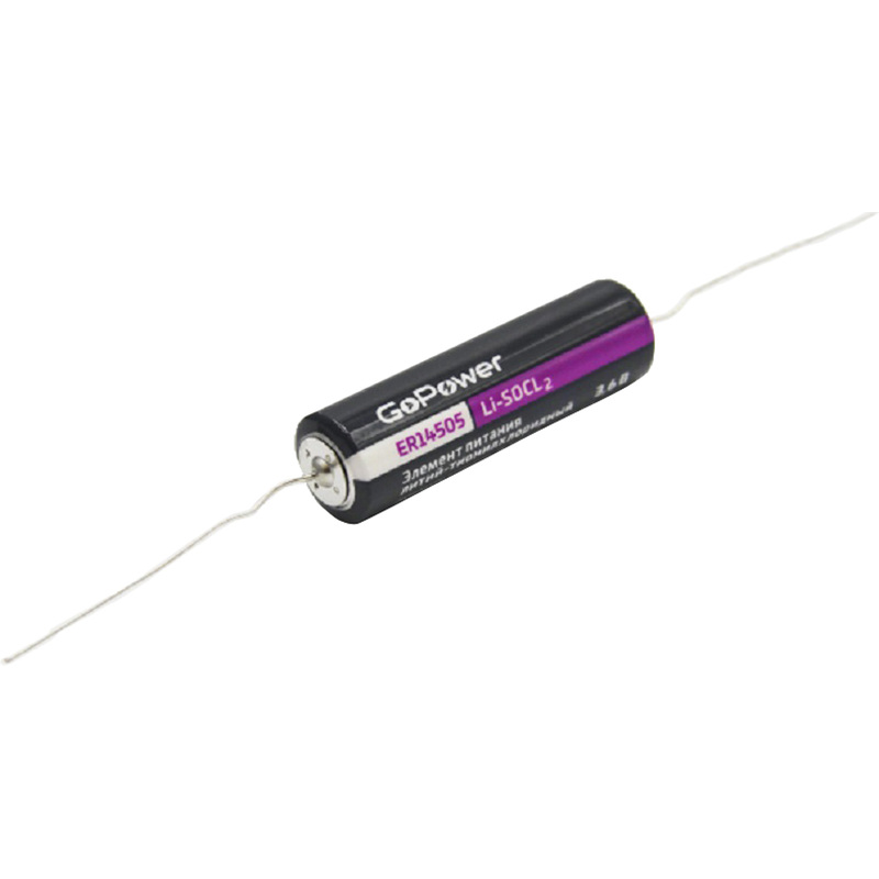 Изображение товара Батарейка ER14505 GoPower литий-тионилхлоридная 3.6 В 120 месяцев хранения