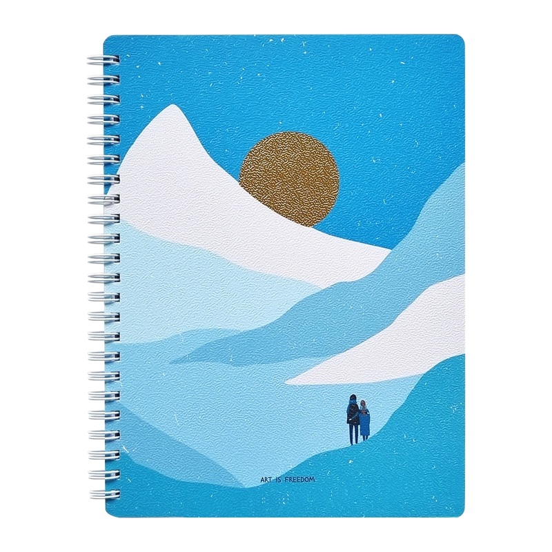 Изображение товара Бизнес-тетрадь Be Smart Golden Sun А5 120 листов клетка на спирали