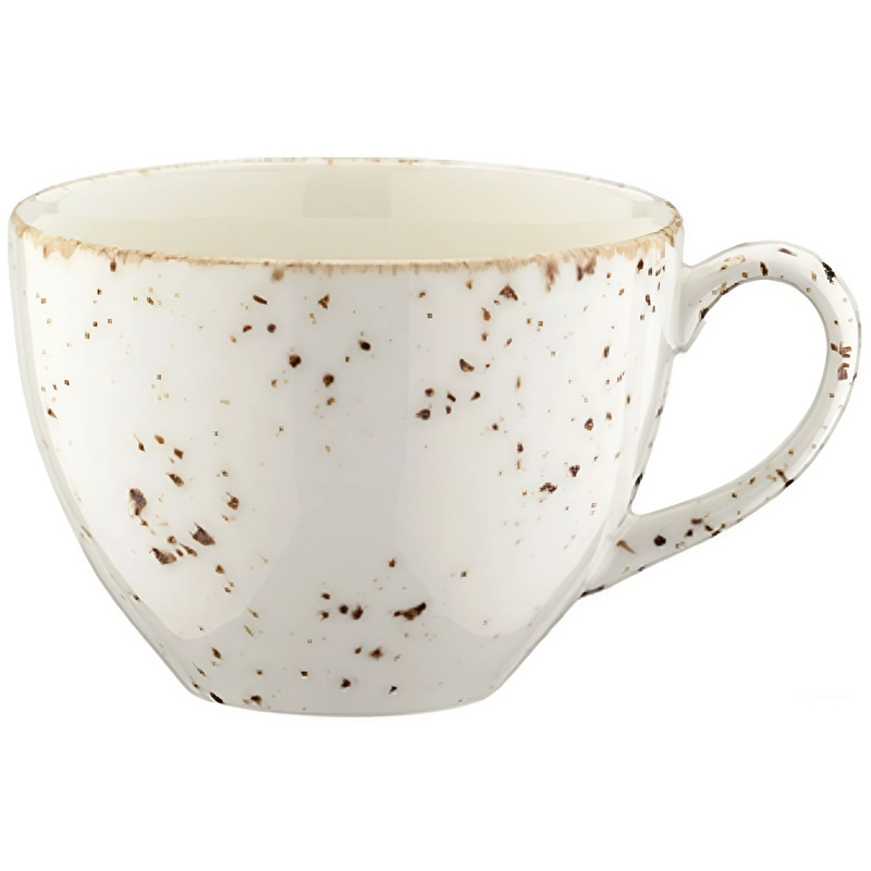 Изображение товара Чайная чашка Bonna Грейн из фарфора 250 мл с декором кофейной крошки
