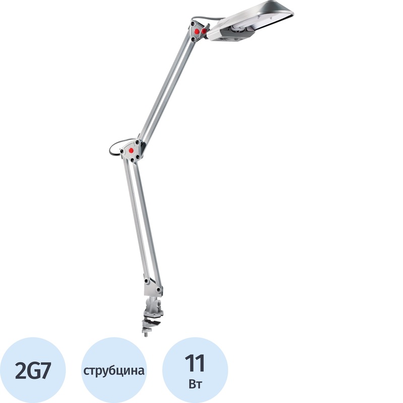 Изображение товара Настольный светильник Camelion KD-017C серебристый классический