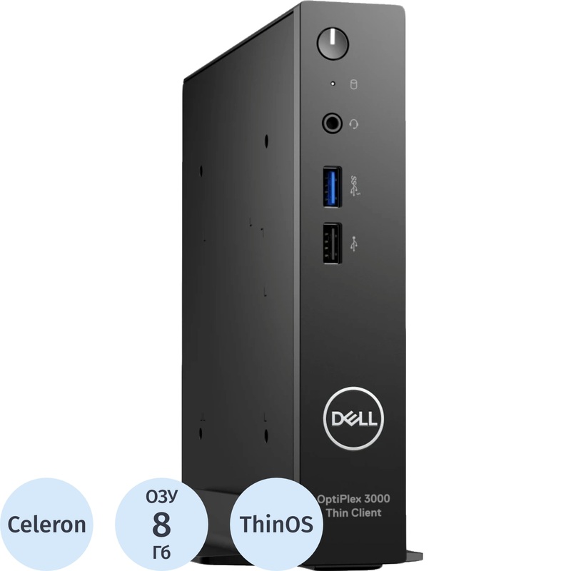 Изображение товара Неттоп Dell OptiPlex 3000 TC Celeron N5105 8 ГБ DDR4 ThinOS Изображение товара Неттоп Dell OptiPlex 3000 TC Celeron N5105 8 ГБ DDR4 ThinOS