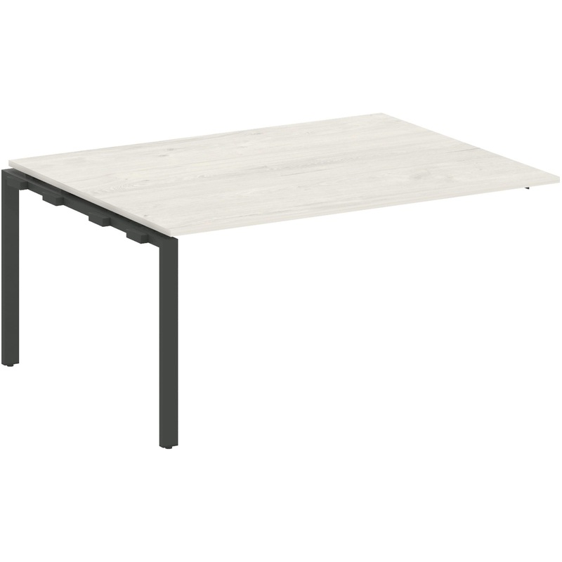 Изображение товара Элемент для стола переговоров Metal System Style БП.ППРГ-4 дуб нварра/антрацит 1600х1235х750 мм