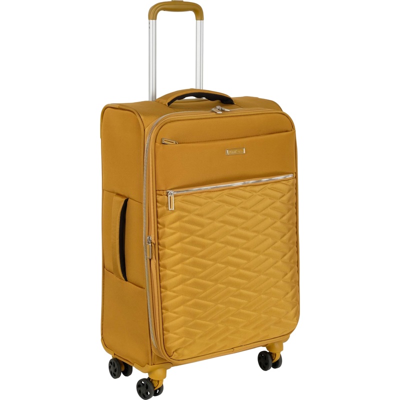 Изображение товара Чемодан Polar размер M 55л из полиэстера жёлтый для путешествий и командировок