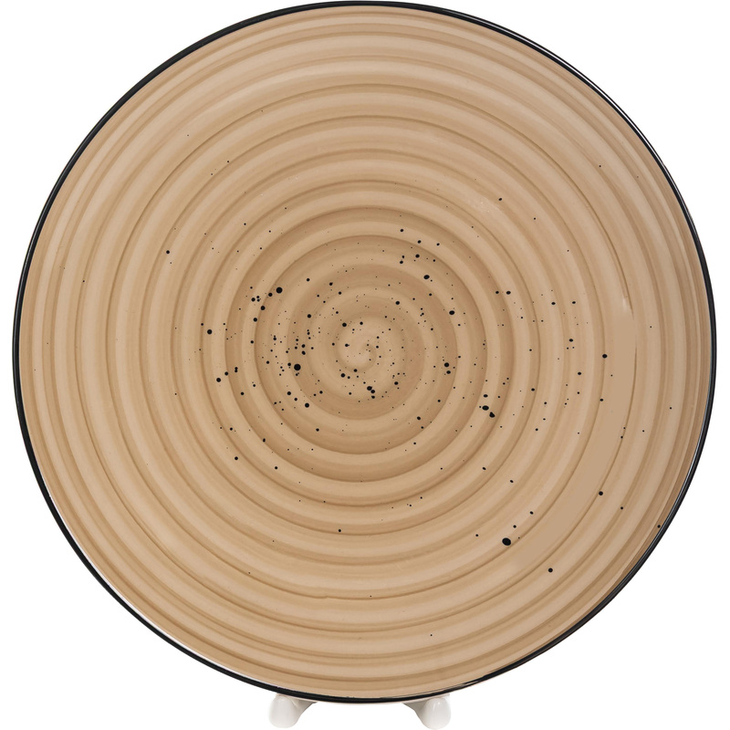Изображение товара Тарелка обеденная Elrington Фьюжен Санди керамика 27 см бежевая/чёрная (6 штук в упаковке) Изображение товара Тарелка обеденная Elrington Фьюжен Санди керамика 27 см бежевая/чёрная (6 штук в упаковке)
