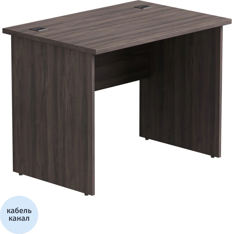 Изображение товара Стол прямой EVO 254S009DK дуб пасадена чёрный офисный мебель