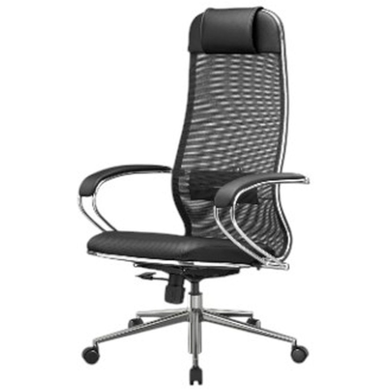 Изображение товара Кресло для руководителя стандартное Ergolife черное с регулируемым поясничным упором