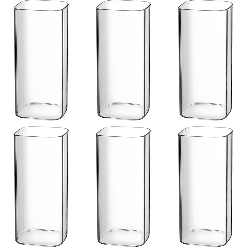 Изображение товара Стакан хайтбол MGline Квадро термостойкое стекло 400 мл упаковка 6 штук