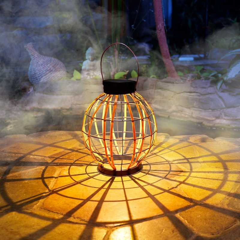 Изображение товара Светильник Rexant Бамбук солнечный уличный теплый белый свет 29.5 см