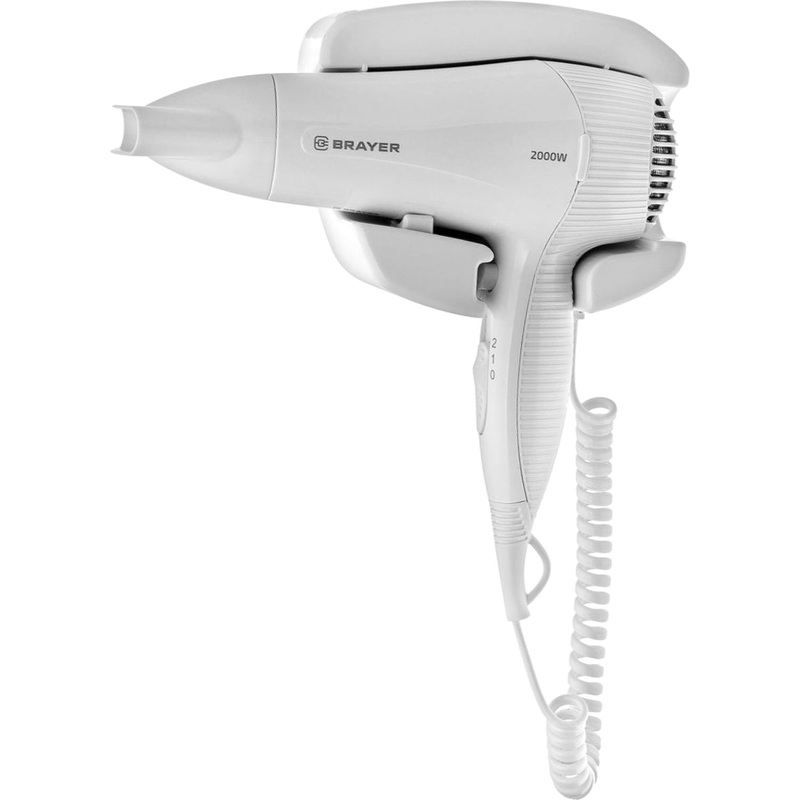 Изображение товара Фен для волос Brayer BR3021BK мощность 2000 Вт и ионизацией