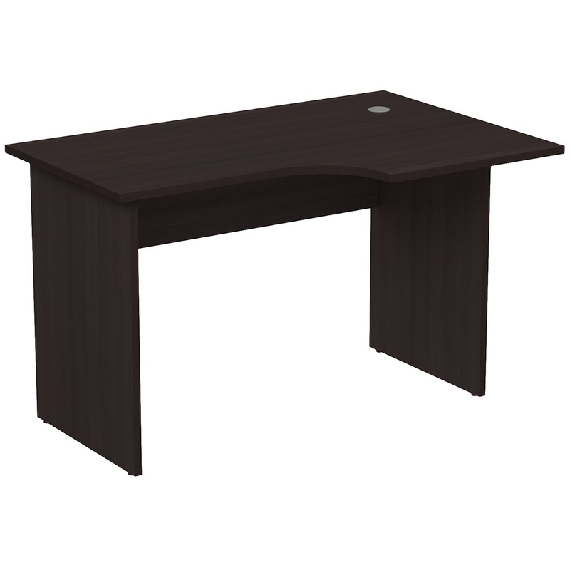 Изображение товара Криволинейный письменный стол 2С.044 правый из ЛДСП венге 1200х800х750 мм