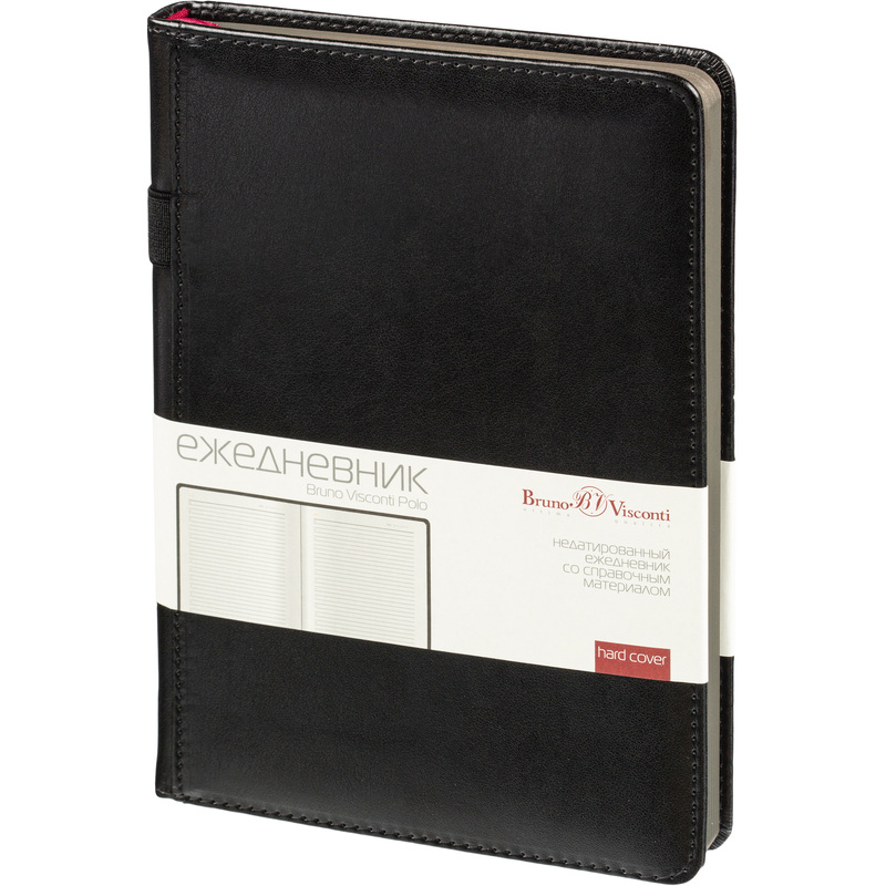 Изображение товара Ежедневник Bruno Visconti Polo New искусственная кожа A5 160 листов черный