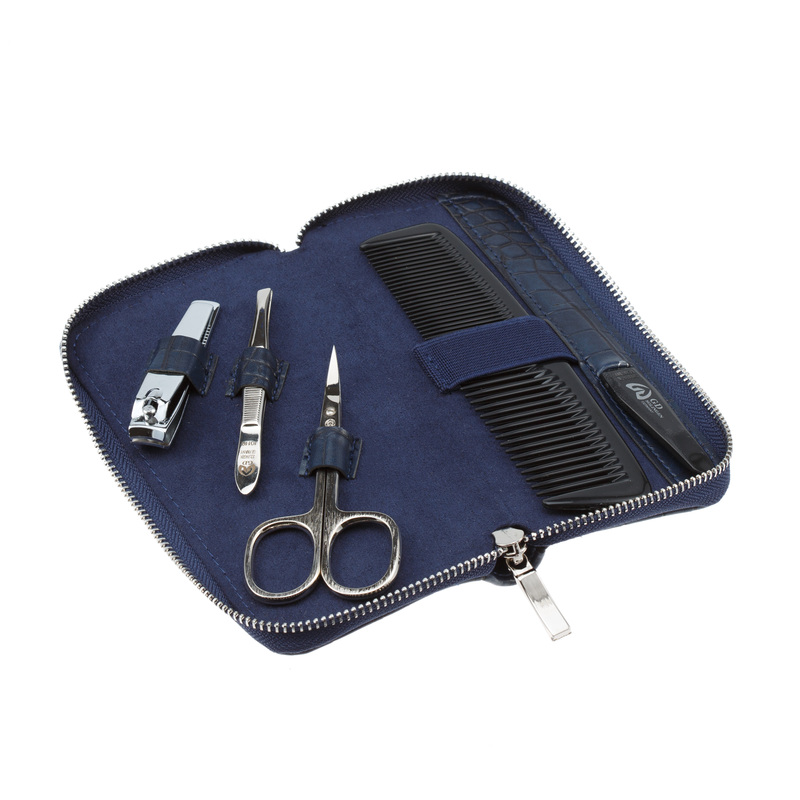 Изображение товара Маникюрный набор GD 2150DBCR 5 предметов дорожный стиль из нержавеющей стали