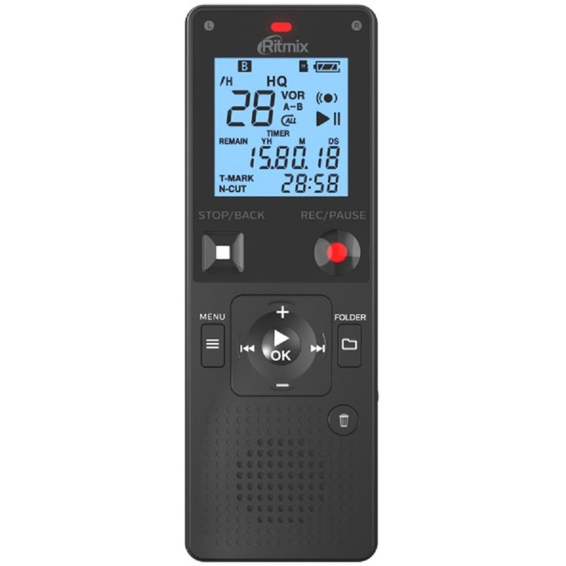 Изображение товара Цифровой диктофон Ritmix RR-820 с поддержкой micro SDXC и голосовым активатором