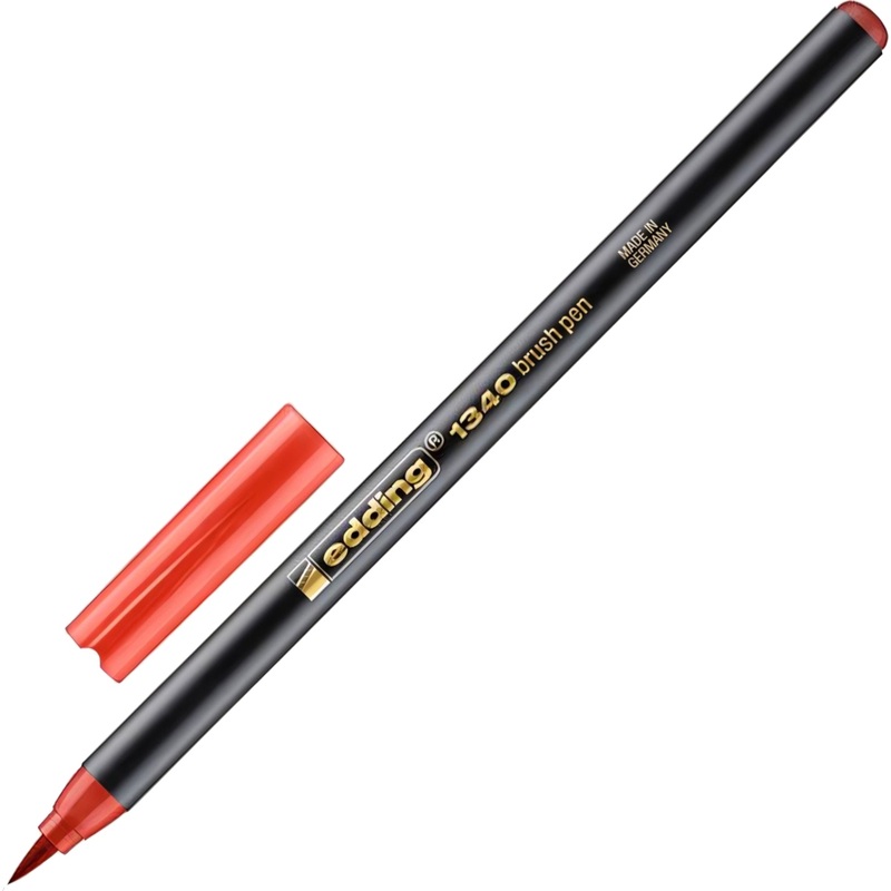 Изображение товара Ручка-кисть для каллиграфии Edding 1340/2 красная (толщина линии 1-4 мм)